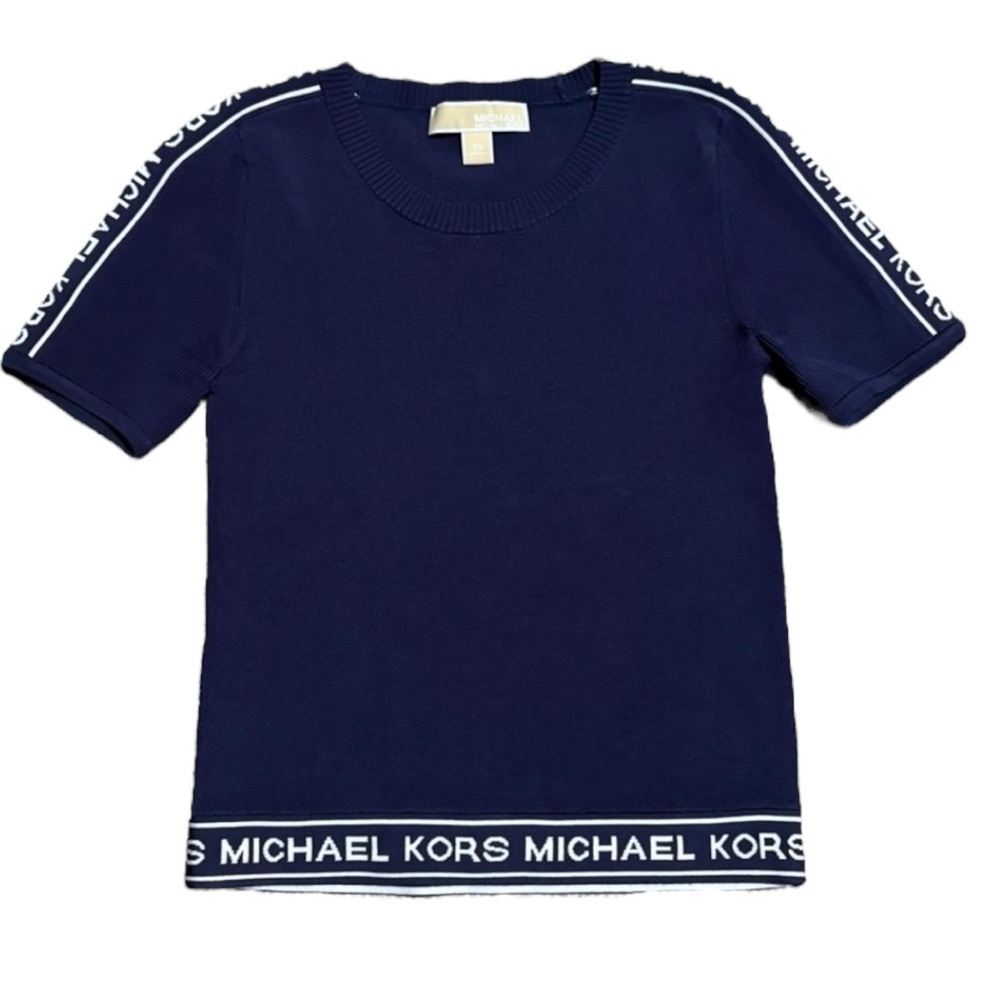 Michael Kors Navy Logo Tee